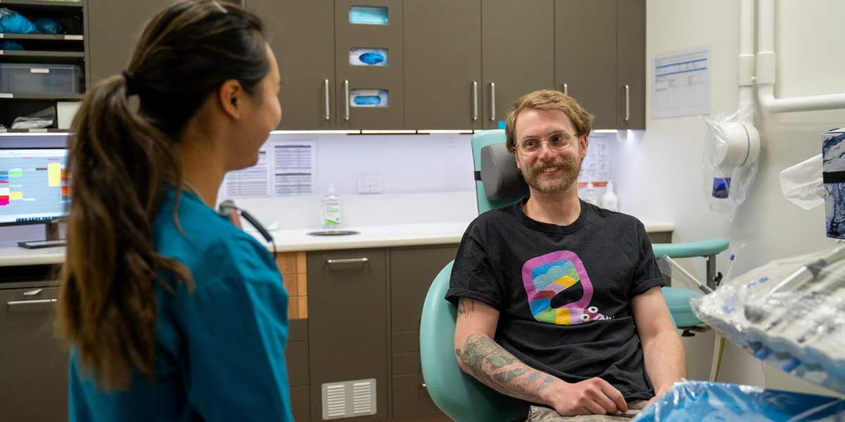 Dr. Qian with Patient